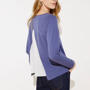 NWT Loft Splitback Top